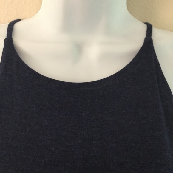 LOFT Blue Knit Halter Dress NWT - Picture 8 of 8